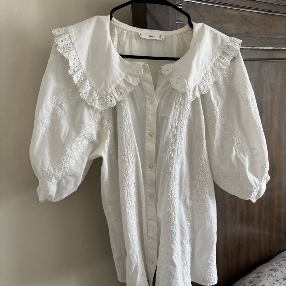 Mango Babydoll Collar Blouse - Picture 6 of 6
